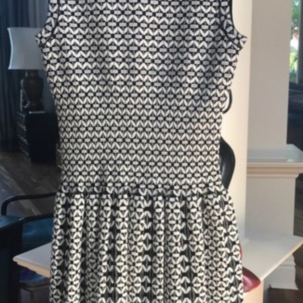 Alaia Paris Net-A-Porte Sleeveless dress white & b